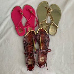 Lot of 3 pair Dolce Vita DV Gladiator Sandals, sz8